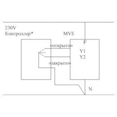 ЭЛЕКТРОПРИВОД CONTROLLI ТИП MVE5XX 3-х позиционное управление сигналом