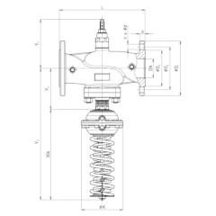 РЕГУЛЯТОР ПЕРЕПАДА ДАВЛЕНИЯ ПРЯМОГО ДЕЙСТВИЯ ТИП RV212P