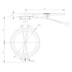 ЗАСЛОНКА ПОВОРОТНАЯ ТИП RSV080N