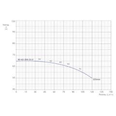 Консольно-моноблочный одноступенчатый центробежный насос тип NBWN 80-65-250-22,0/2 Гидравлические характеристики