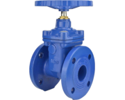 ЗАДВИЖКА С ОБРЕЗИНЕНЫМ КЛИНОМ И НЕВЫДВИЖНЫМ ШТОКОМ ФЛАНЦЕВАЯ ТИП RSV004N-T