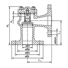 КЛАПАН ОБРАТНЫЙ ПОДЪЕМНЫЙ ФЛАНЦЕВЫЙ ТИП 287/288 тип 288