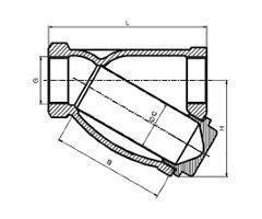 ФИЛЬТР МЕХАНИЧЕСКИЙ СЕТЧАТЫЙ РЕЗЬБОВОЙ ТИП 823 DN10-40