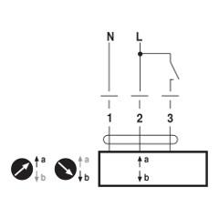 ЭЛЕКТРИЧЕСКИЙ ПРИВОД BELIMO ТИП NV230A-RE Схема подключения<br />Откр/закр, 230 ~ В