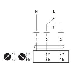 ЭЛЕКТРИЧЕСКИЙ ПРИВОД BELIMO ТИП NV230A-RE Схема подключения<br />3-поз. 230 ~ В
