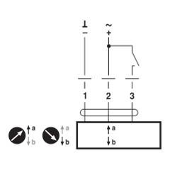 ЭЛЕКТРИЧЕСКИЙ ПРИВОД BELIMO ТИП NV24A-RE Схема подключения<br />Откр/закр, 24 =/~ В