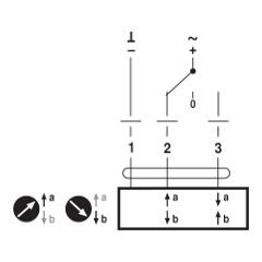 ЭЛЕКТРИЧЕСКИЙ ПРИВОД BELIMO ТИП NV24A-RE Схема подключения<br />3-поз. 24 =/~ В