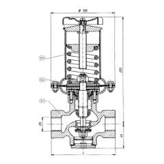 РЕДУКТОР ДАВЛЕНИЯ ПРЯМОГО ДЕЙСТВИЯ «ПОСЛЕ СЕБЯ» ТИП RCU-2 С СИЛЬФОННЫМ УПЛОТНЕНИЕМ ШТОКА