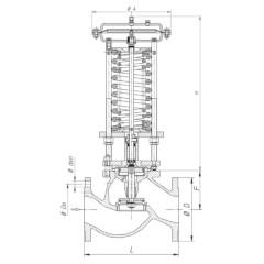 РЕГУЛЯТОР ДАВЛЕНИЯ ПРЯМОГО ДЕЙСТВИЯ «ПОСЛЕ СЕБЯ» ТИП RCР-8 Чертеж RCP-8