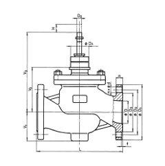 РЕГУЛИРУЮЩИЕ КЛАПАНЫ ТИП RV212, RV222, RV232 С ЭЛЕКТРОМЕХАНИЧЕСКИМИ ПРИВОДАМИ DN 15-150