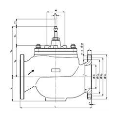 РЕГУЛИРУЮЩИЕ КЛАПАНЫ ТИП RV212, RV222, RV232 С ЭЛЕКТРОМЕХАНИЧЕСКИМИ ПРИВОДАМИ DN 80-400