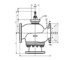 РЕГУЛИРУЮЩИЕ КЛАПАНЫ ТИП RV214, RV224, RV234 С ЭЛЕКТРОПРИВОДАМИ DN 15-150