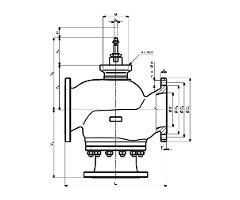 РЕГУЛИРУЮЩИЕ КЛАПАНЫ ТИП RV214, RV224, RV234 С ЭЛЕКТРОПРИВОДАМИ DN 200-300